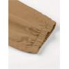 imageSweatyRocks Boys High Waisted Cargo Pants Drawstring Casual Long Joggers Trousers with PocketsKhaki