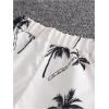 imageSweatyRocks Boys Summer Vacation Outfits Button Down Shirt and Shorts 2 Piece SetsApricot