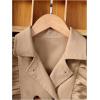 imageSweatyRocks Girls Double Breasted Trench Coat Kids Long Sleeve Lightweight Belt Fall Dress Outerwear JacketKhaki