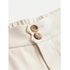 imageSweatyRocks Girls Elastic High Waist Wide Leg Pants Loose Long TrousersBeige
