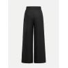 imageSweatyRocks Girls Elastic High Waist Wide Leg Pants Loose Long TrousersBlack