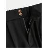 imageSweatyRocks Girls Elastic High Waist Wide Leg Pants Loose Long TrousersBlack