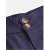 imageSweatyRocks Girls Elastic High Waist Wide Leg Pants Loose Long TrousersBlue