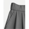 imageSweatyRocks Girls Elastic High Waist Wide Leg Pants Loose Long TrousersGrey