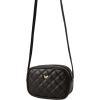 imageSweatyRocks Girls PU Leather Zipper Crossbody Bag Butterfly Decor Solid Shoulder Bag Mini Square BagBlack