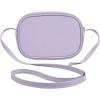 imageSweatyRocks Girls PU Leather Zipper Crossbody Bag Butterfly Decor Solid Shoulder Bag Mini Square BagPurple