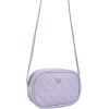 imageSweatyRocks Girls PU Leather Zipper Crossbody Bag Butterfly Decor Solid Shoulder Bag Mini Square BagPurple