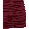 imageSweatyRocks Girls Spaghetti Strap Solid Ruched Slim Fitted Cami Short DressBurgundy