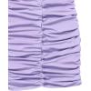 imageSweatyRocks Girls Spaghetti Strap Solid Ruched Slim Fitted Cami Short DressLilac Purple