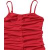 imageSweatyRocks Girls Spaghetti Strap Solid Ruched Slim Fitted Cami Short DressRed