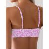 imageSweatyRocks Womens 2 Piece Bikini Set Ditsy Floral Print High Cut Bathing Suit BeachwearPink