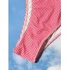imageSweatyRocks Womens 2 Piece Bikini Set Plaid Bowknot Gingham Bikini Swimsuit High Cut Cute BikiniPink