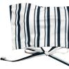 imageSweatyRocks Womens Bathing Suits Striped Bandeau Bikini high Waisted Swimsuits Swimwear SetWhite Stripe