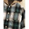 imageSweatyRocks Boys 2 Piece Outfits Plaid Button Down Hooded Jacket with Pants SetsMulticolor