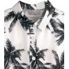 imageSweatyRocks Boys Tropical Graphic Print Short Sleeve Button Down Shirt Casual Hawaiian ShirtsBlack and White
