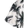 imageSweatyRocks Boys Tropical Graphic Print Short Sleeve Button Down Shirt Casual Hawaiian ShirtsBlack and White