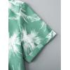 imageSweatyRocks Boys Tropical Graphic Print Short Sleeve Button Down Shirt Casual Hawaiian ShirtsGreen White