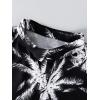 imageSweatyRocks Boys Tropical Graphic Print Short Sleeve Button Down Shirt Casual Hawaiian ShirtsWhite Black