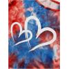 imageSweatyRocks Girls 2 Piece Outfit Tie Dye Graphic Print Short Sleeve Tee Top and Track Shorts SetOrange