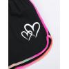 imageSweatyRocks Girls 2 Piece Outfit Tie Dye Graphic Print Short Sleeve Tee Top and Track Shorts SetPink and Black
