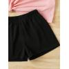 imageSweatyRocks Girls 2 Piece Outfits Tie Dye Short Sleeve Crewneck Top and Shorts SetPink and Black