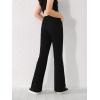 imageSweatyRocks Girls Casual High Waist Solid Denim Pants Stretchy Flare Leg Jeans with PocketBlack