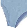 imageSweatyRocks Girls Color Block One Piece Bathing Suit Scoop Neck Cut Out Monokini SwimsuitBlue White