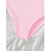 imageSweatyRocks Girls Color Block One Piece Bathing Suit Scoop Neck Cut Out Monokini SwimsuitPink