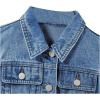 imageSweatyRocks Girls Denim Vest Button Down Sleeveless Jean Jacket Outerwear with PocketsLight Wash