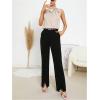 imageSweatyRocks Womens Elegant Sleeveless Stand Collar Tie Neck Blouse Tank TopApricot