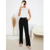 imageSweatyRocks Womens Elegant Sleeveless Stand Collar Tie Neck Blouse Tank TopWhite
