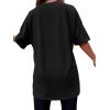 imageSweatyRocks Womens Short Sleeve Print See Through Sheer Mesh Crop Top T Shirt5 Dark Black