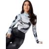 imageSweatyRocks Womens Short Sleeve Print See Through Sheer Mesh Crop Top T ShirtBlack blue
