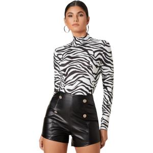 imageSweatyRocks Womens Short Sleeve Print See Through Sheer Mesh Crop Top T ShirtWhite