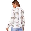 imageSweatyRocks Womens Chiffon Sexy Leopard V Neck Long Sleeve Blouse Shirt TopsTiger White