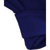 imageSweatyRocks Womens Long Sleeve V Neck Tie Knot Bandage Wrap Blouse Crop TopBright Blue