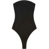 imageSweatyRocks Womens Strapless Tube Bodysuit Sleeveless Casual Leotard TopsBlack