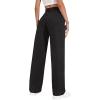imageSweatyRocks Womens Casual Boyfriend Jeans High Rise Denim Pants with PocketDark Black