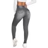 imageSweatyRocks Womens Casual High Rise Ripped Jeans Zipper Fly Skinny Denim PantsGrey