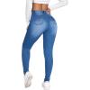 imageSweatyRocks Womens Casual High Rise Ripped Jeans Zipper Fly Skinny Denim PantsMedium Wash