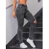 imageSweatyRocks Womens Casual High Rise Ripped Jeans Zipper Fly Skinny Denim PantsSolid Grey