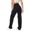 imageSweatyRocks Womens Casual Loose Ripped Denim Pants Distressed Wide Leg JeansBlack