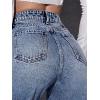 imageSweatyRocks Womens High Waist Ripped Straight Leg Jeans Boyfriend Style Distressed Denim Pants with PocketLight Wash
