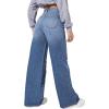 imageSweatyRocks Womens High Waisted Wide Leg Jeans Casual Loose Ripped Denim PantsMedium Wash