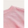 imageSweatyRocks Womens Corset Crop Sweatshirt Long Sleeve Hanky Hem Cropped Pullover TopsPink