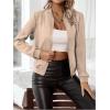 imageSweatyRocks Womens Faux Suede Short Bomber Jacket Coat Stand Collar Lightweight Zip Up Fashion Outerwear TopsApricot