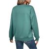 imageSweatyRocks Womens Heart Printed Long Sleeve Pullover Sweatshirts Crewneck Loose Casual Fall OutfitsGreen