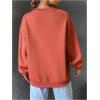 imageSweatyRocks Womens Letter Graphic Crewneck Sweatshirts Long Sleeve Oversized Pullover TopRedwood