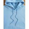 imageSweatyRocks Womens Letter Graphic Drawstring Hoodies Long Sleeve Thermal Pullovers SweatshirtsBlue