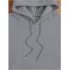 imageSweatyRocks Womens Letter Graphic Drawstring Hoodies Long Sleeve Thermal Pullovers SweatshirtsGrey